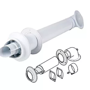 Kit scarico fumi orizzontale 60-100mm Universale